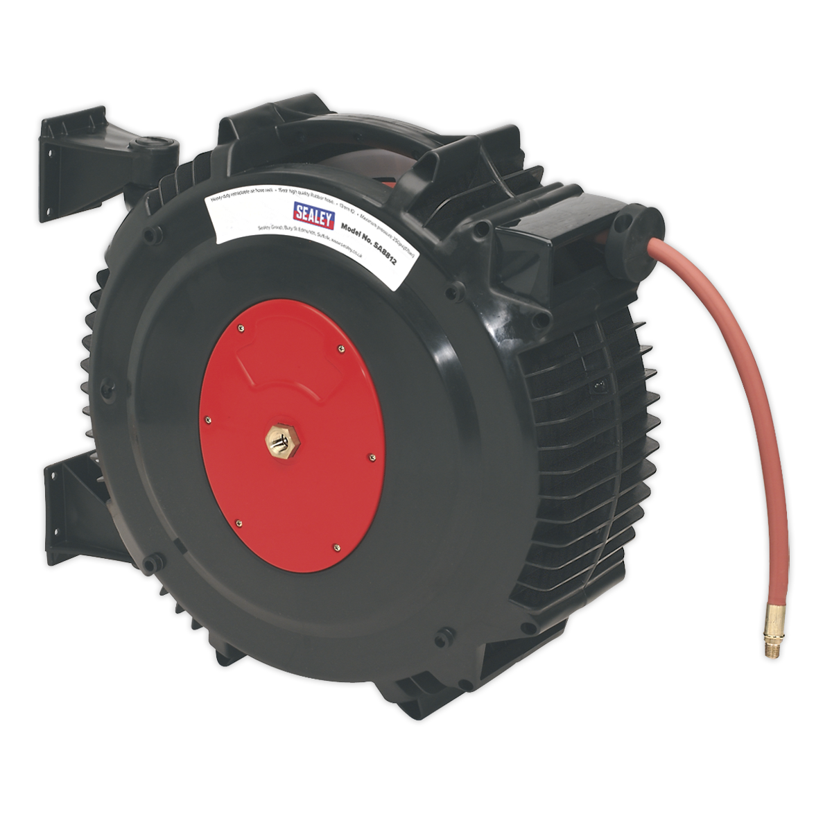 Sealey Retractable Air Hose Reel 15m 13mm ID Rubber Hose - We Sell Any Tool